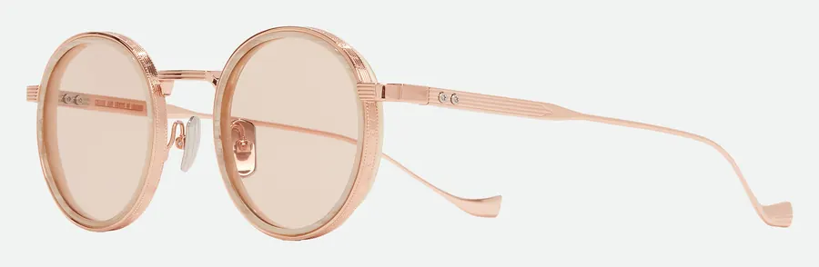 Cutler and Gross automne-hiver 2026, solaire ronde, or rose